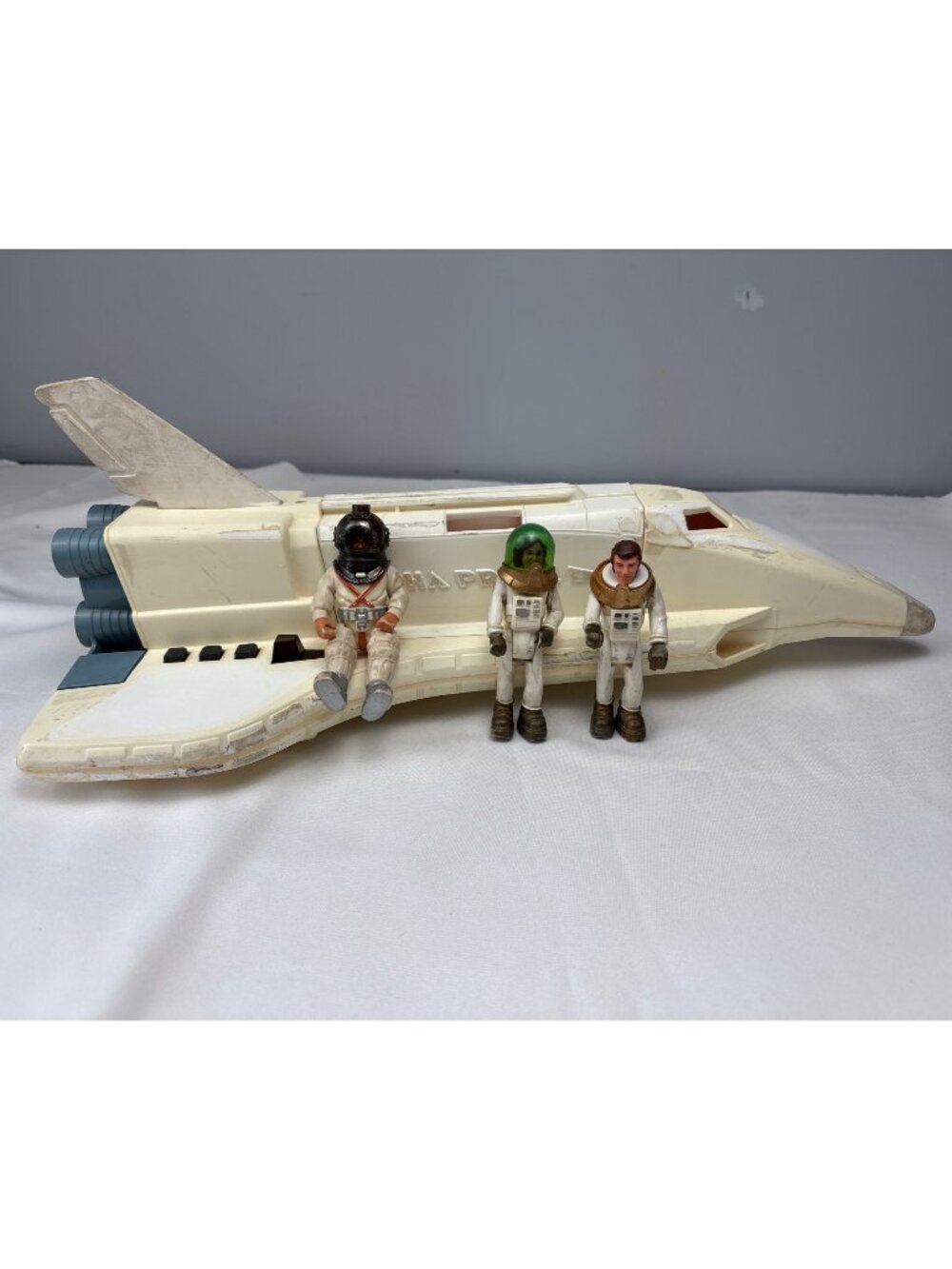 Fisher-Price Alpha Probe Space Shuttle & Astronaut Figures Retro 1979 Kids Toy S